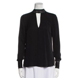 Veronica Beard Silk V-neck blouse size 4